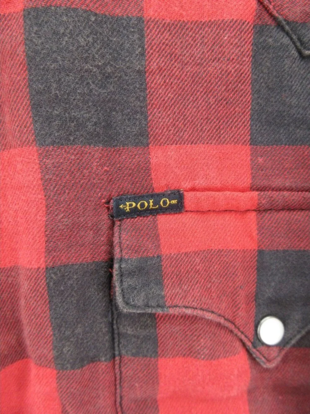 Polo Country Ralph Lauren Shirt 2XB Big Western Snap Buffalo Plaid Lined